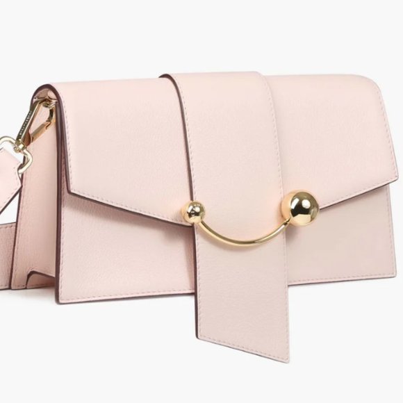 Strathberry Handbags - Strathberry Mini Crescent Nude Blush